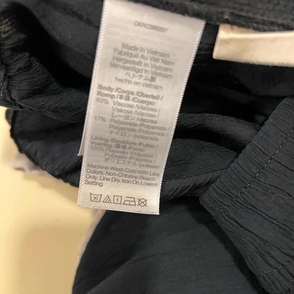 Madewell Pullon Black wide leg pants with pockets Sz PXXL - Picture 8 of 12